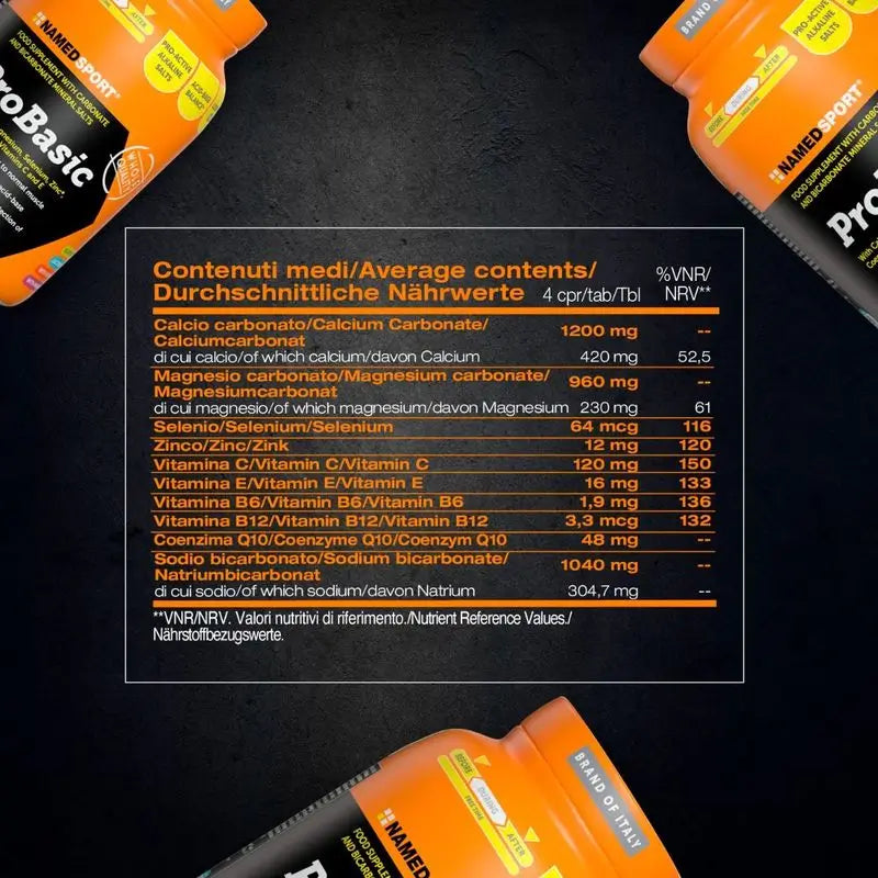 Named Sport Vitamins & Minerals Pobasic , 1 barattolo da 120 cpr