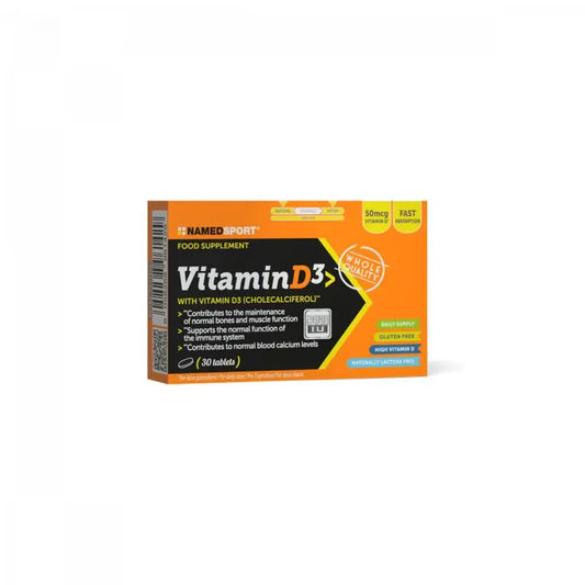 Named Sport Vitamins & Minerals Vitamina D3 , 1 confezione da 30 compresse