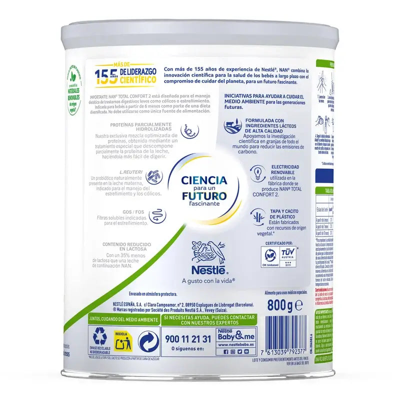 Latte per lattanti Nestlé Nan Total Comfort 2, 800g