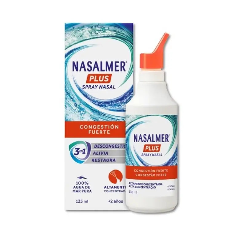 Nasalmer Plus, decongestione nasale e grave congestione, 135 Ml Spray