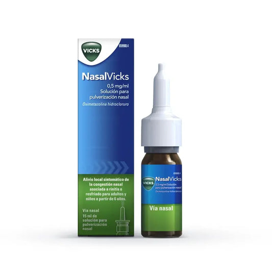 Nasalvicks 0,5 mg/ml Nebulizzatore Nasale, 15 ml