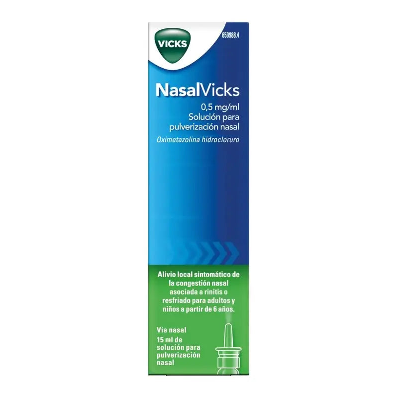 Nasalvicks 0,5 mg/ml Nebulizzatore Nasale, 15 ml