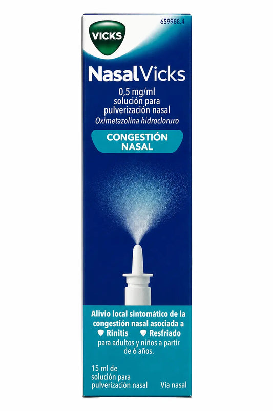 Nasalvicks 0,5 mg/ml Nebulizzatore Nasale, 15 ml