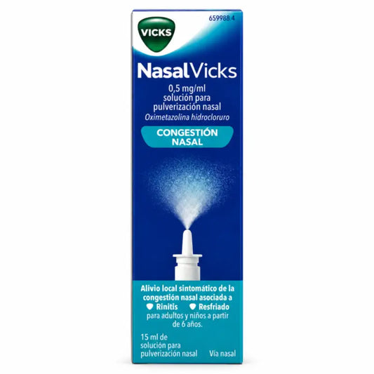 Nasalvicks 0,5 mg/ml Nebulizzatore Nasale, 15 ml