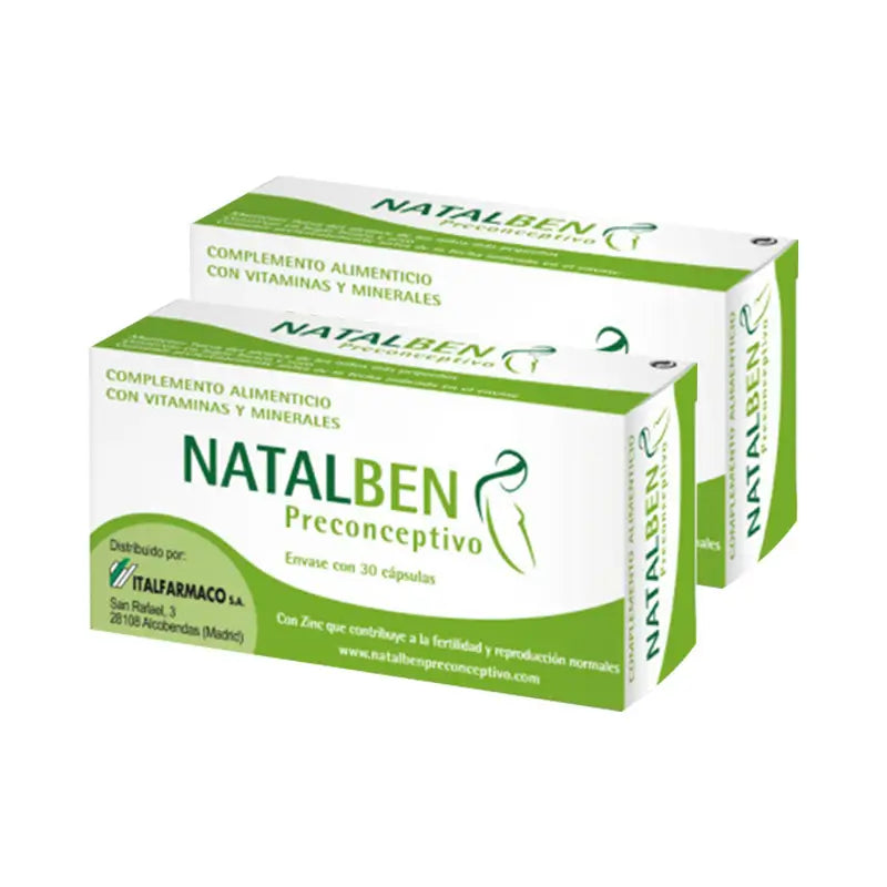 Natalben Preconceptive, 2x30 Capsules