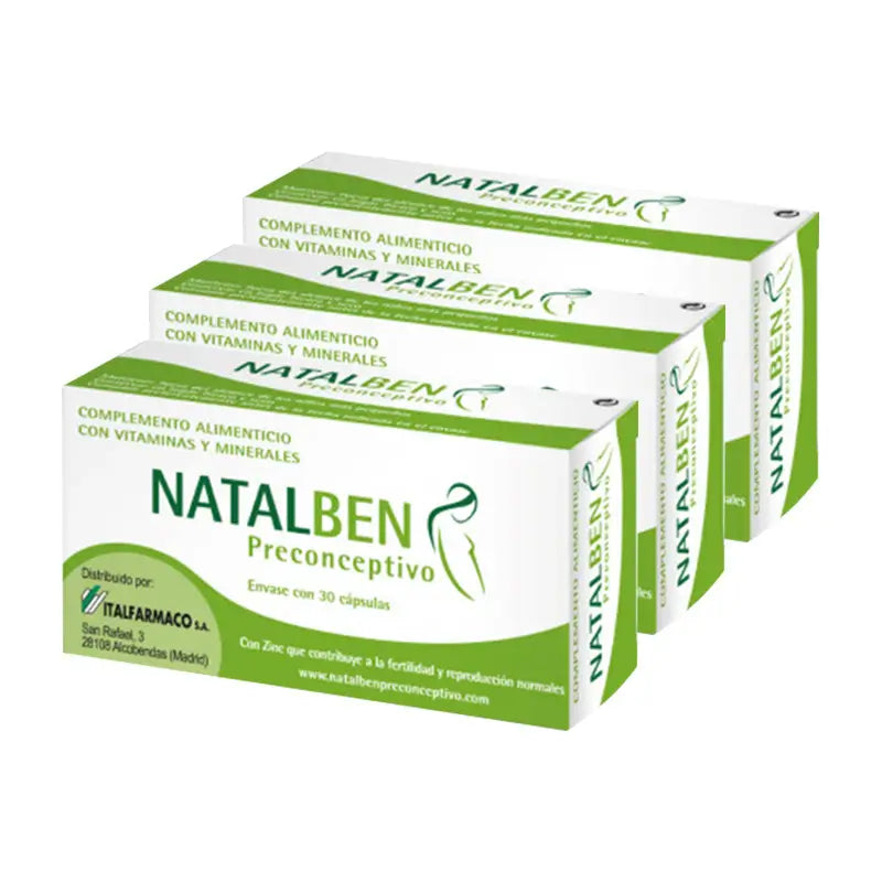 Natalben Preconceptive, 3x30 Capsules