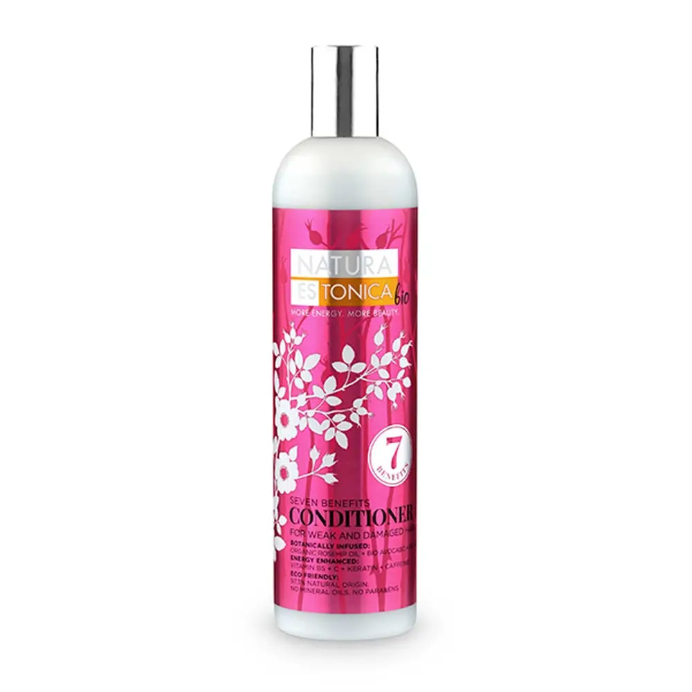 Natura Estonica Balsamo per capelli deboli e danneggiati 7 benefici, 400 Ml