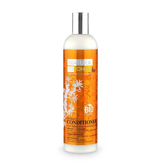 Natura Estonica Balsamo per capelli deboli e danneggiati Powerc, 400 Ml