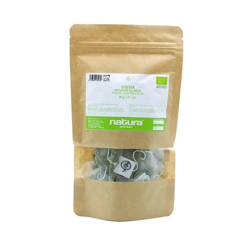 Infuso di Stevia Natura Premium, 30 pezzi.