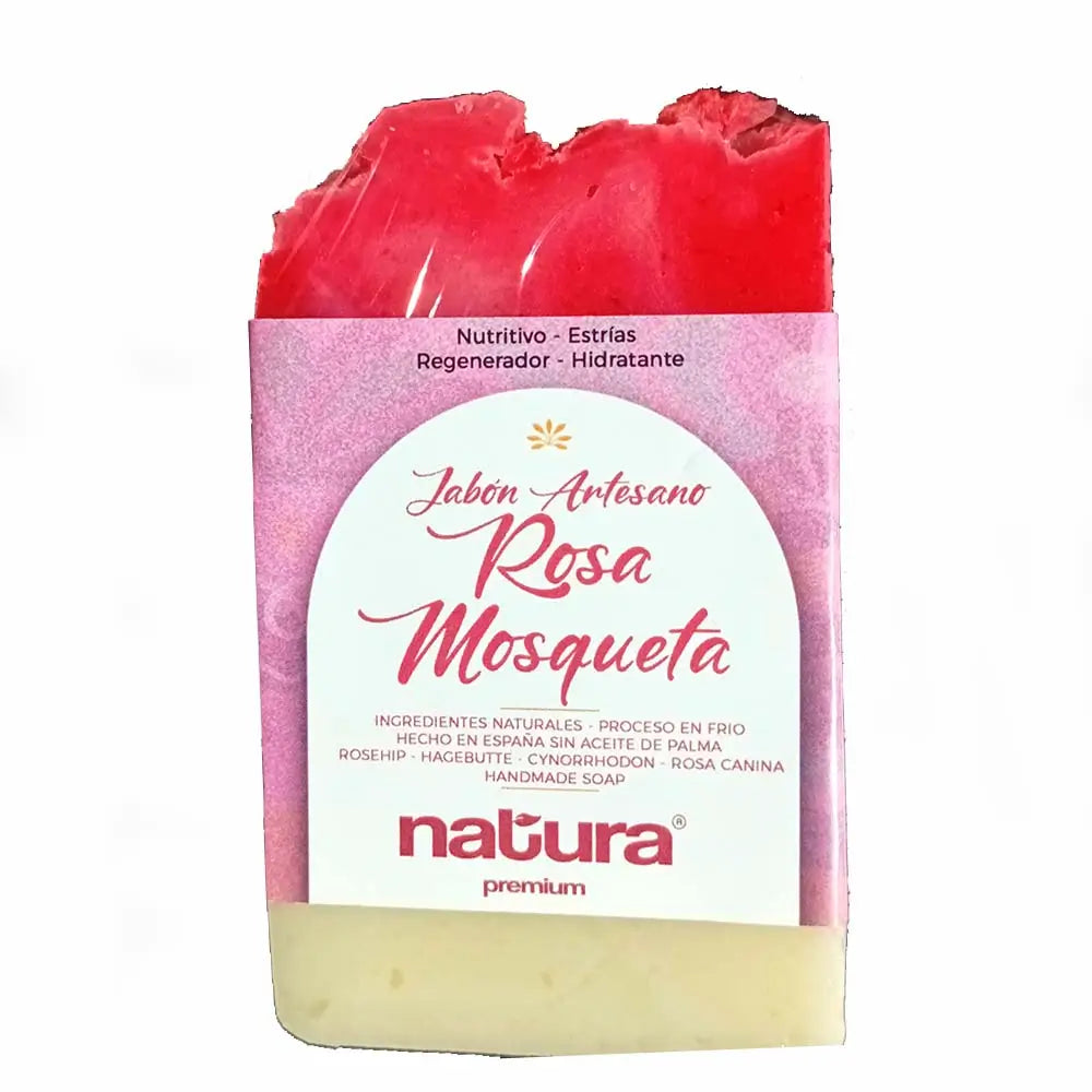 Natura Premium Sapone artigianale per il viso alla rosa canina, 107,7 gr