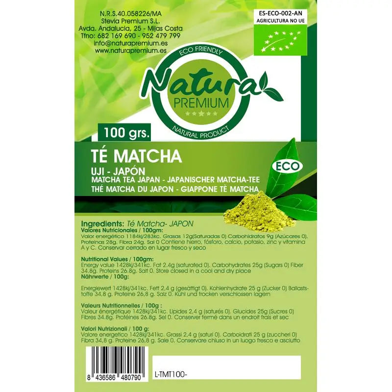 Natura Premium Tè Matcha Uji Bio , 30 g