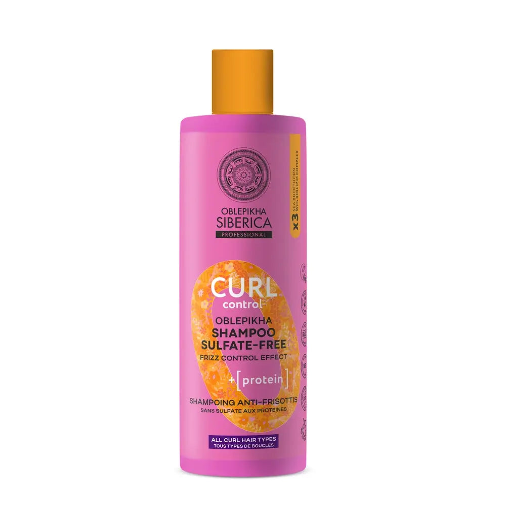 Natura Siberica Shampoo senza solfati con controllo dei ricci delle proteine, 400 Ml