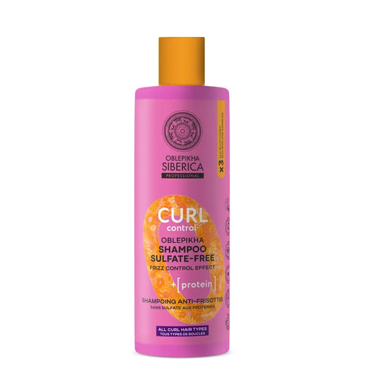 Natura Siberica Shampoo senza solfati con controllo dei ricci delle proteine, 400 Ml