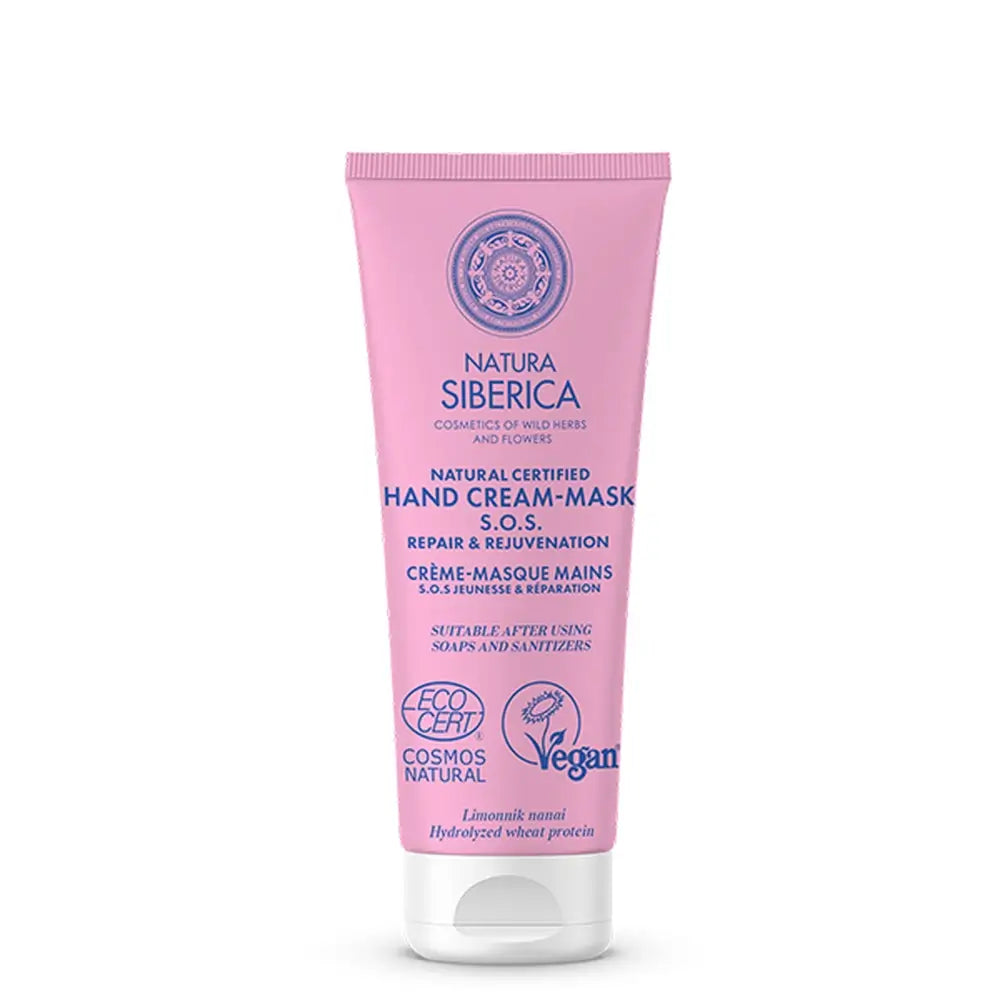 Natura Siberica Sos Crema Mani Riparazione e Ringiovanimento, 75 Ml