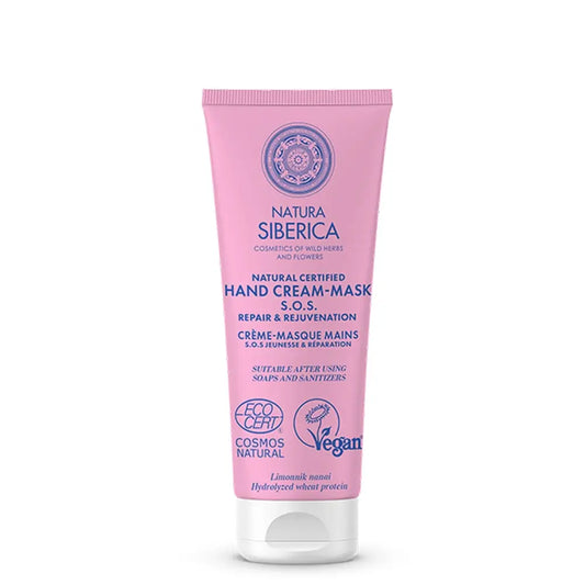 Natura Siberica Sos Crema Mani Riparazione e Ringiovanimento, 75 Ml
