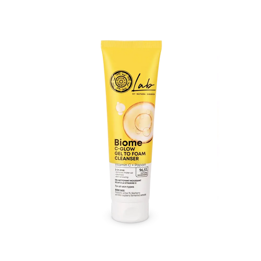 Natura Siberica Gel detergente schiumoso per il viso Cglow, 140 Ml