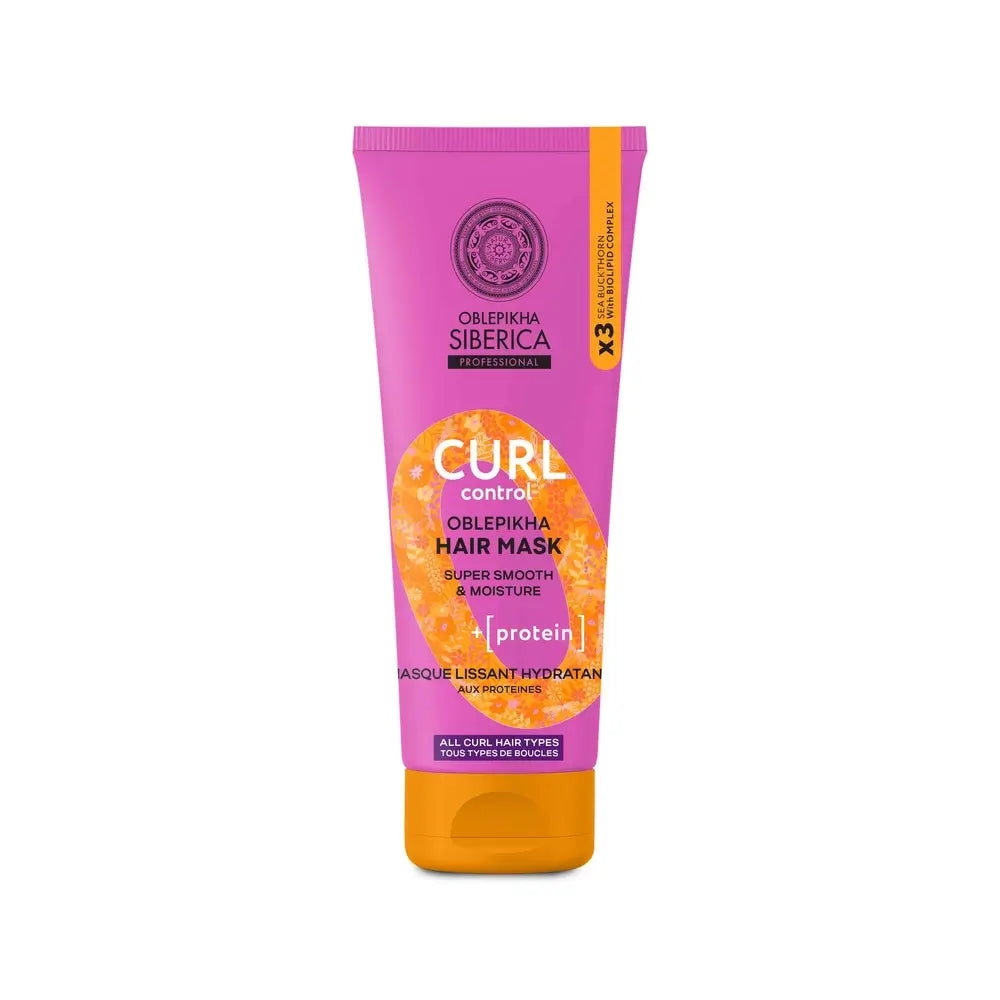 Natura Siberica Maschera proteica per capelli Curl Control, 200 Ml