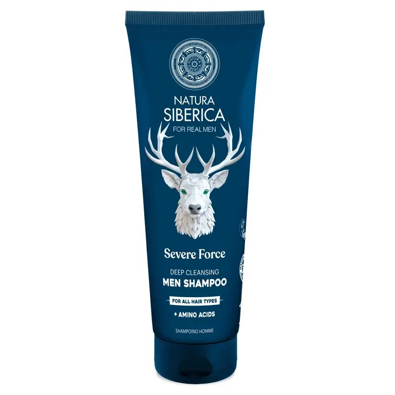 Natura Siberica Men Wild Arctic. Shampoo detergente profondo, 200 ml