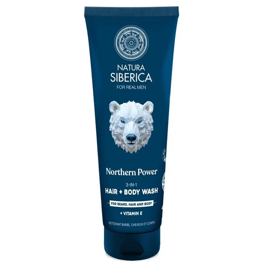 Natura Siberica Men Wild Arctic. Gel 3 in 1 per capelli, corpo e viso , 200 ml