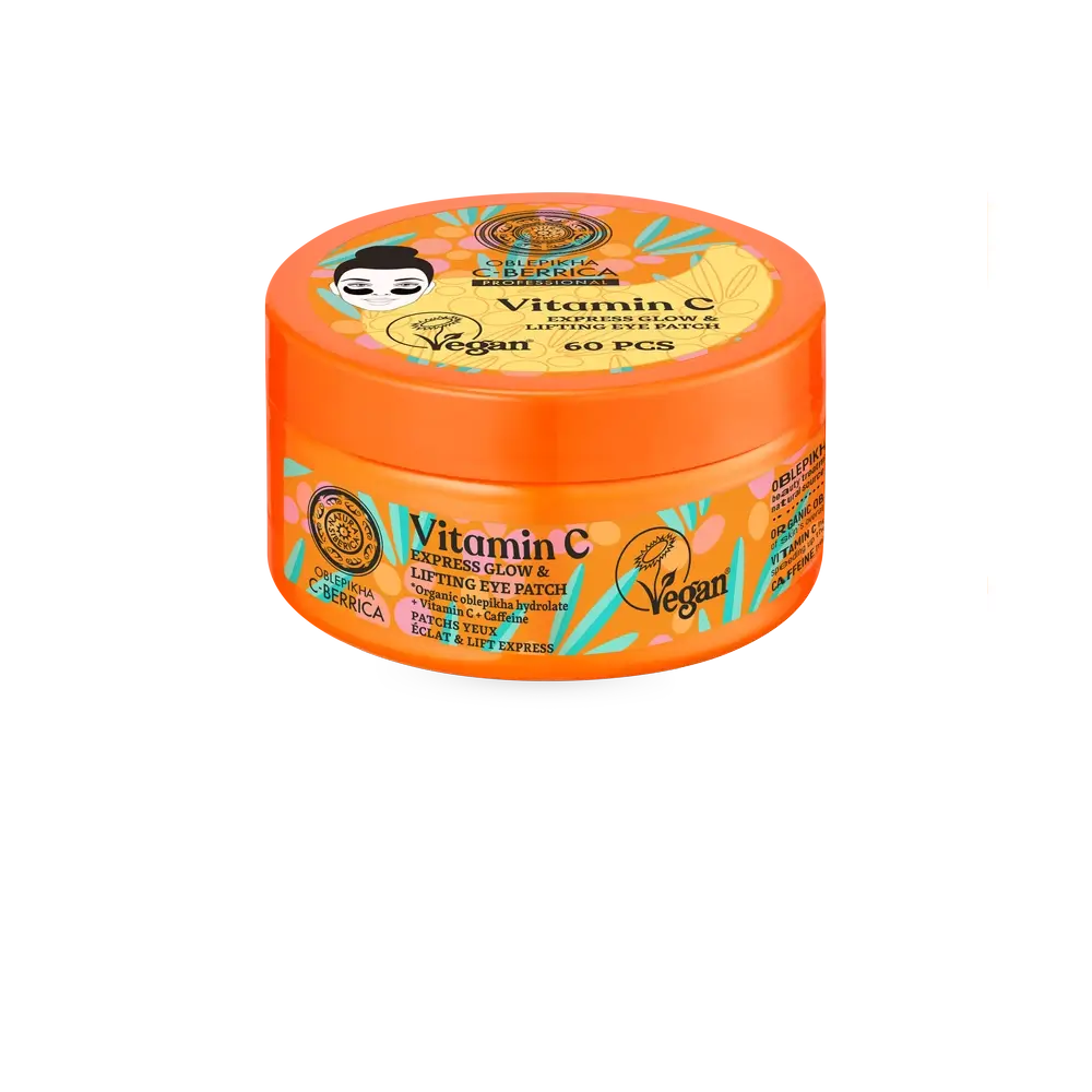 Natura Siberica Glow Express & Lifting Eye Contour Patches, 60 pezzi.