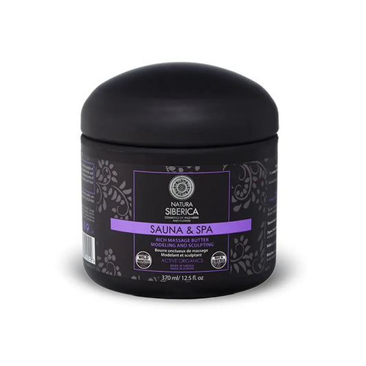 Natura Siberica Sauna&Spa Burro denso per massaggi anticellulite , 370 ml