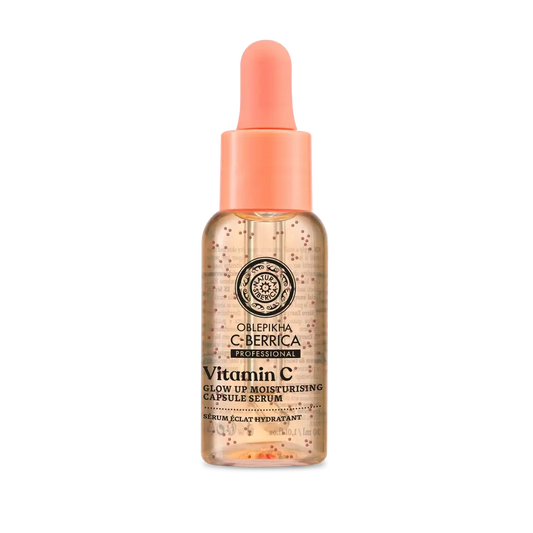Siero viso idratante Natura Siberica con capsule Glow Up, 30 Ml