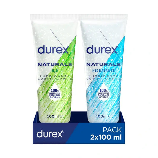 Durex Naturals Idratante 100 ml + Naturals H2O 100 ml-Lubrificante