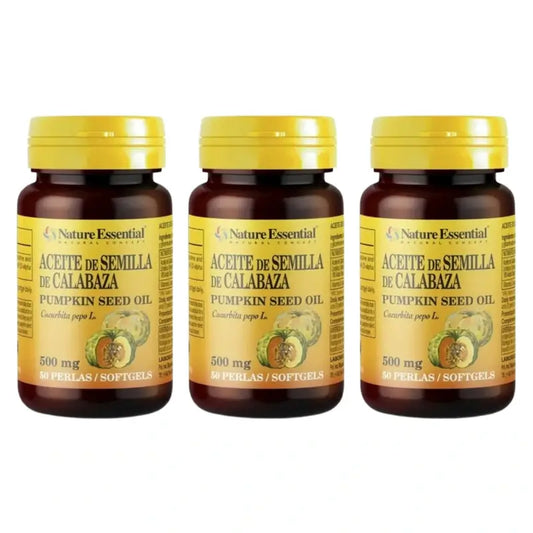Natura Olio essenziale di semi di zucca Confezione da 3 x 50 perle
