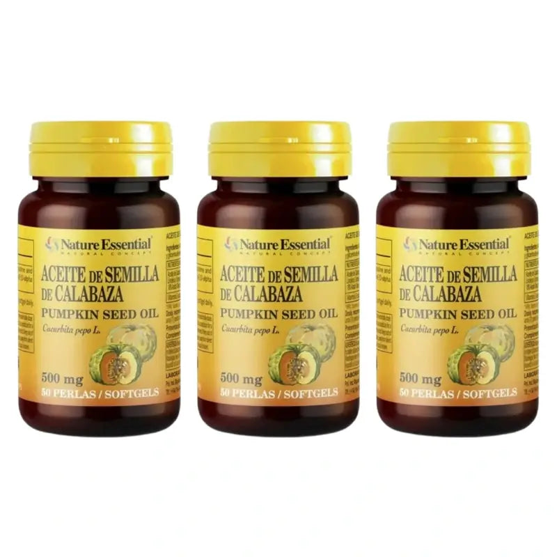Natura Olio essenziale di semi di zucca Confezione da 3 x 50 perle