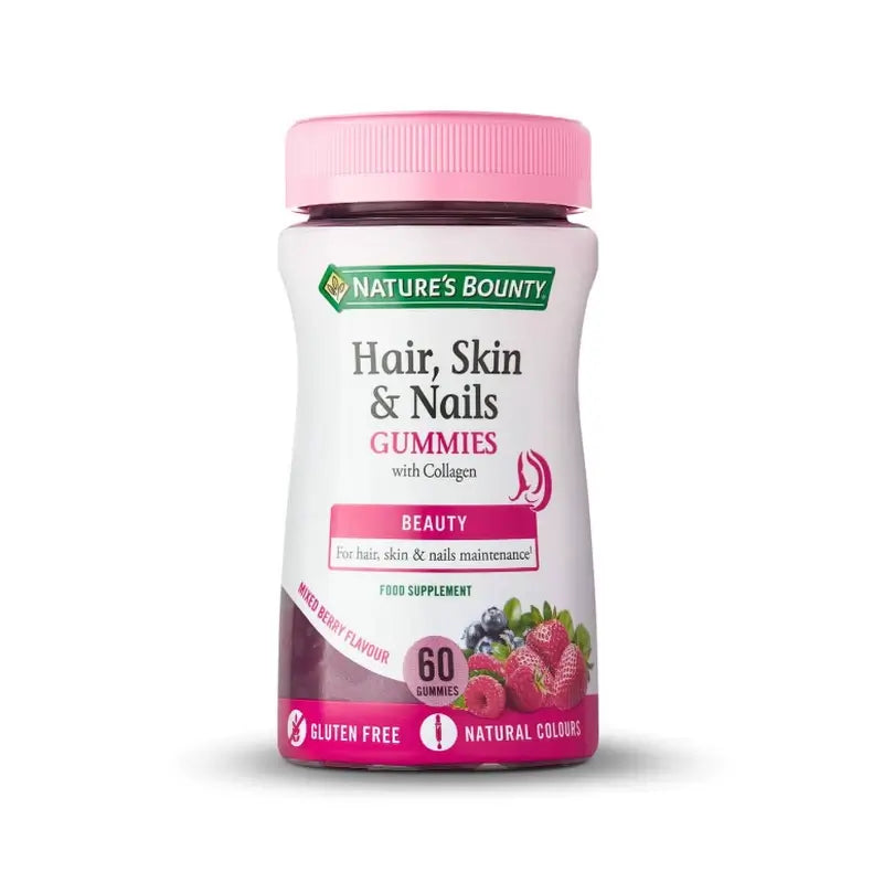 Nature's Bounty Gummies Capelli, pelle e unghie con biotina e collagene, 60 gummies