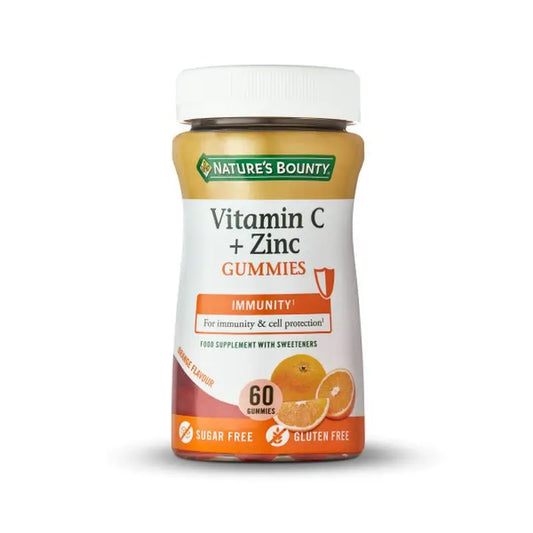 Integratore alimentare di vitamina C+zinco Natures Bounty , 60 gommine