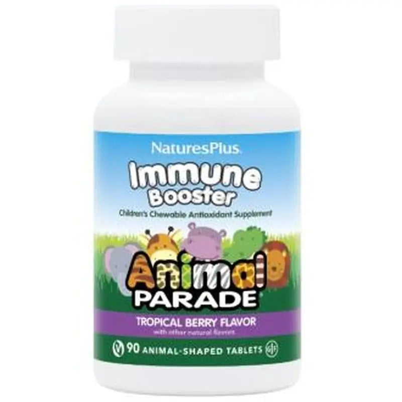 Natures Plus Animal Parade Kids Immune Booster, 90 Chewable Tablets