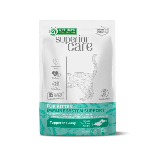 Natures Protection Detox Kitten Immune System Tonno e branzino 24X70Gr