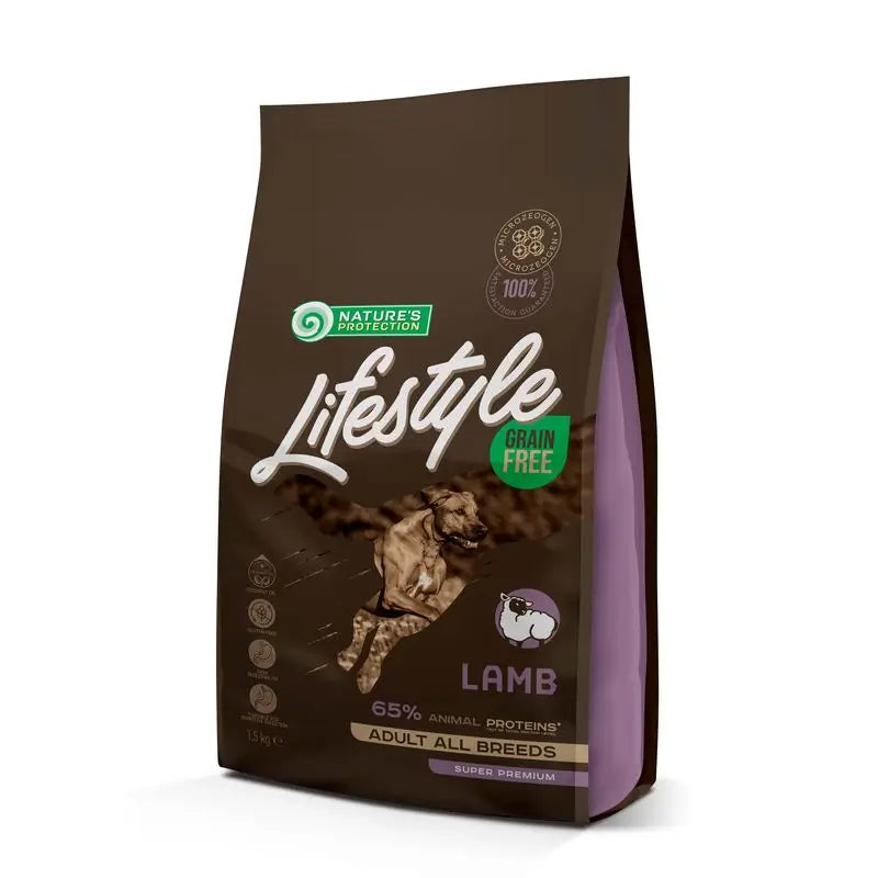 Natures Protection Lifestyle Grain Free per cani adulti Agnello 1,5Kg