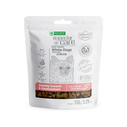 Natures Protection Sc White Dog Junior Crescita Sviluppo Insetto 150 Gr