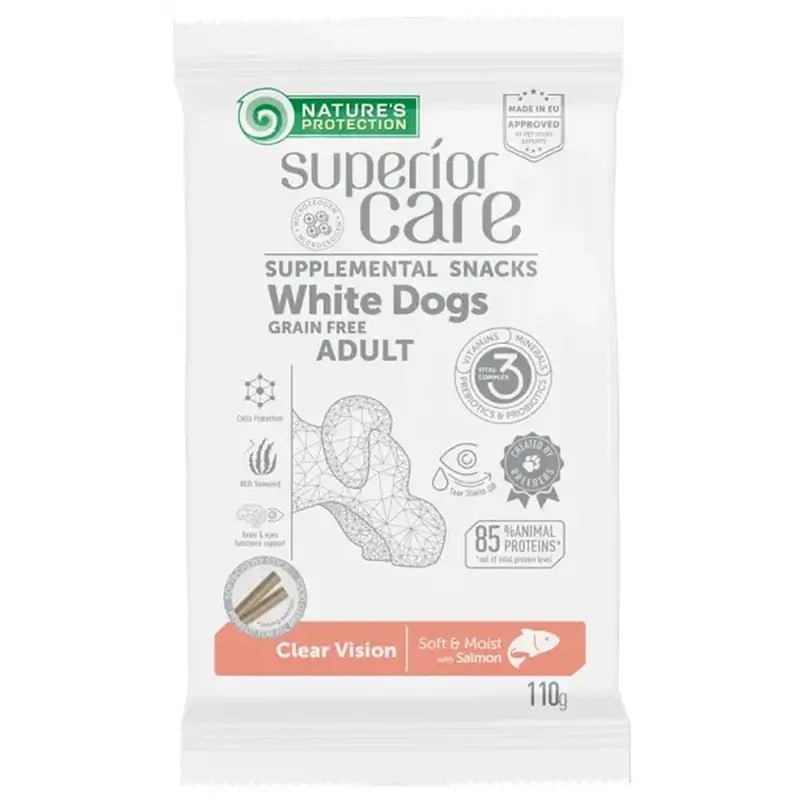 Natures Protection Sc White Dog Snack Vision Senza Grano Salmone 110Gr