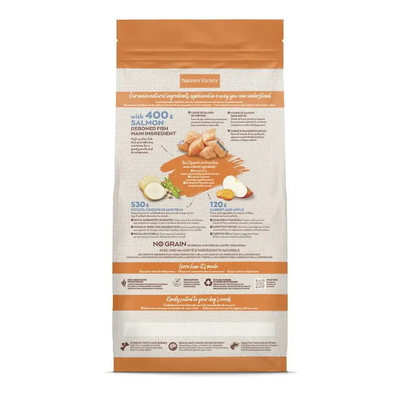Nature'S Variety Canin Puppy Original No Grain Salmon 2Kg, cibo per cani