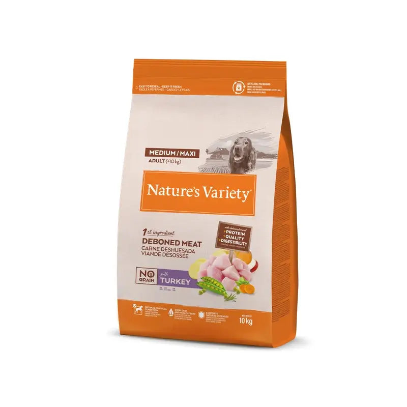 Nature'S Variety Canine Adult Original Med Max Turkey, 10 kg, cibo per cani