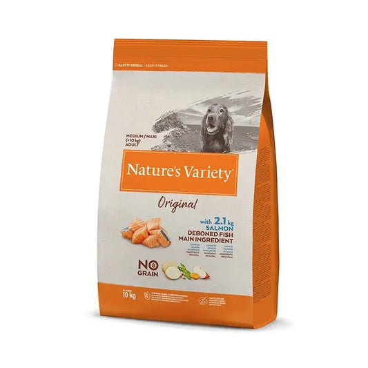 Nature'S Variety Canine Adult Original Med Max Salmone, 10 kg, cibo per cani