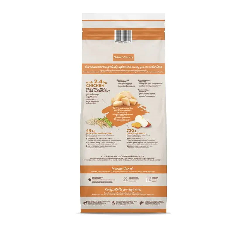 Nature'S Variety Canine Adult Original Med/Max Chicken 12Kg, cibo per cani