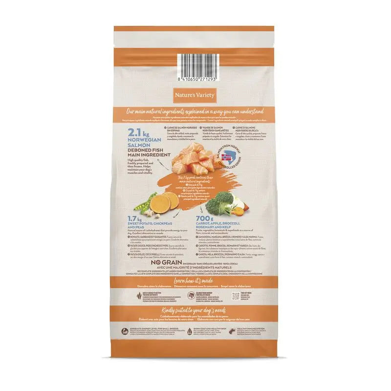 Nature'S Variety Canine Adult Selected Mini Salmon, 7 kg, cibo per cani