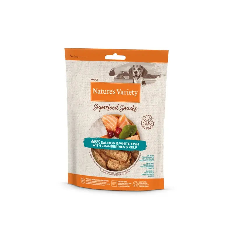 Nature'S Variety Canine Adult Snack Salmone, 8 x 85 g, snack per cani