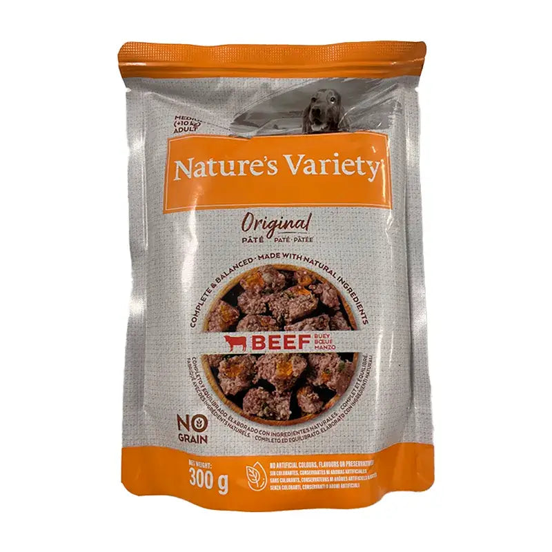 Nature'S Variety Canine Original Adult Pate Med Max Pack 4X300Gr, cibo umido per cani