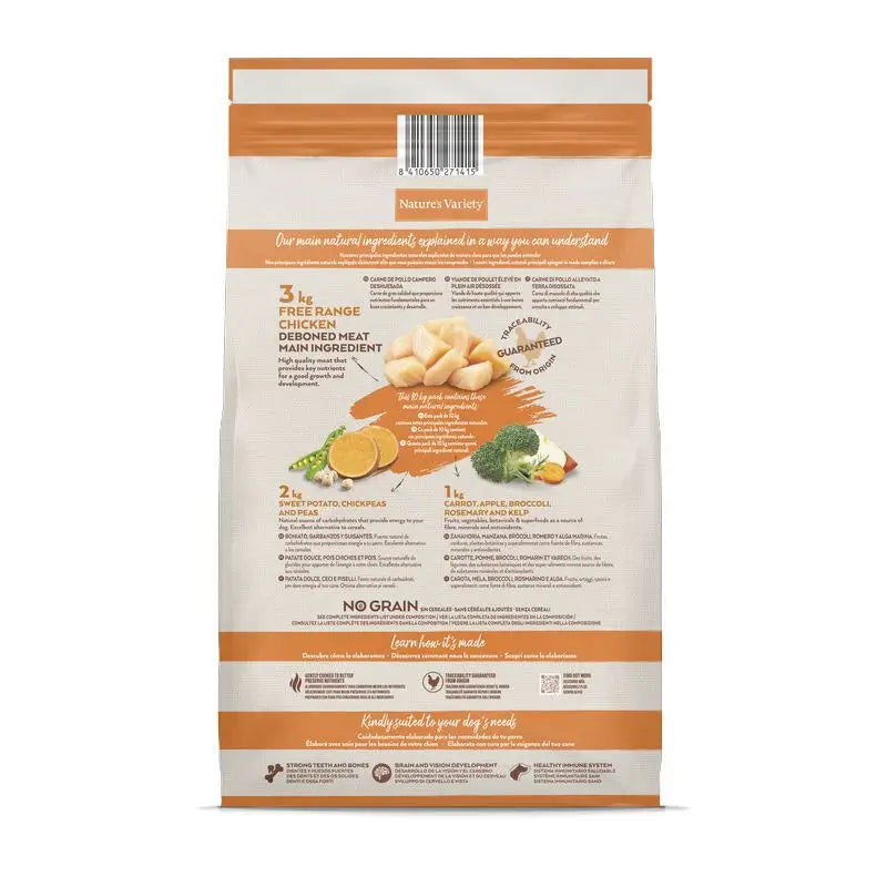 Nature'S Variety Canine Puppy Puppy Selected Chicken, 10 kg, cibo per cani
