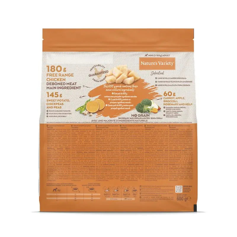 Nature'S Variety Canine Selected Adult Mini Chicken Campero 600Gr, cibo per cani