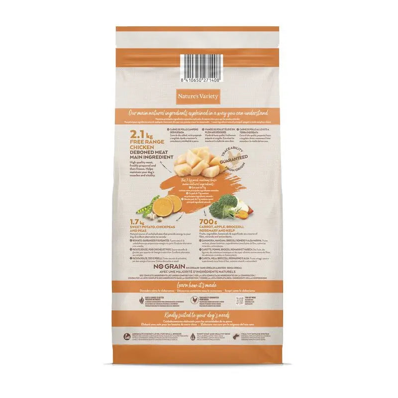 Nature'S Variety Canine Selected Adult Mini Chicken Campero, 7 kg, cibo per cani
