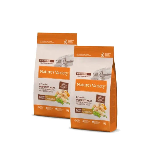 Nature'S Variety Cat Healthy Grain Sterilized Pollo Confezione da 2 x 7 kg
