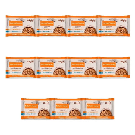 Nature'S Variety Cibo umido Nv Cat Wet Boc Salsa Chicken/Salmon Flowp, 11 x 340 g