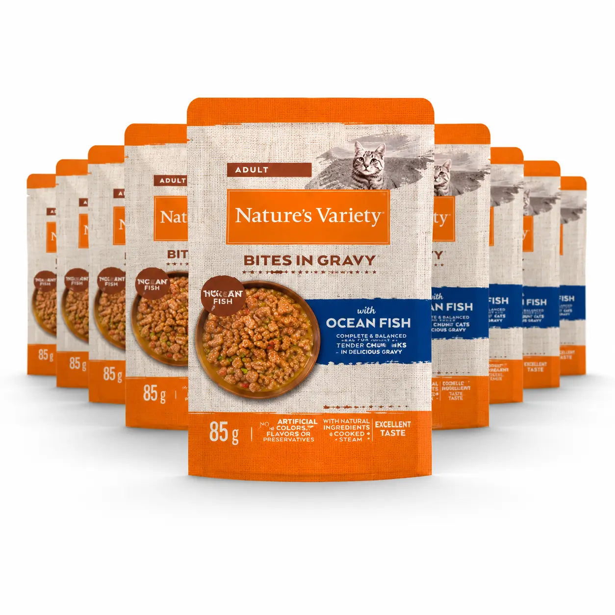 Nature'S Variety Cibo umido per gatti, al pesce, porzioni singole, 22 x 85 g
