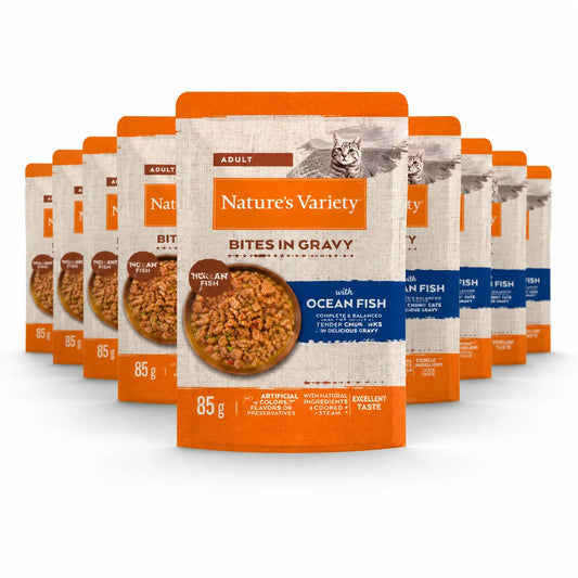 Nature'S Variety Cibo umido per gatti, al pesce, porzioni singole, 22 x 85 g